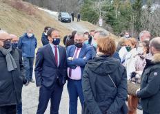 Les Ministres Cédric O, Jean-Baptiste Lemoyne et Joël Giraud inaugurent le programme New Deal Mobile en Haute-Savoie sur le site TDF de Nancy-sur-Cluses